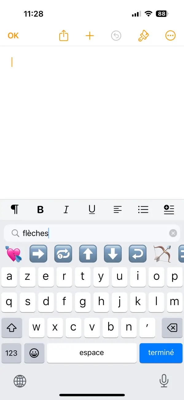 1733889873 239 Comment inserer les fleches → ← ↑ ↓ avec votre.webp