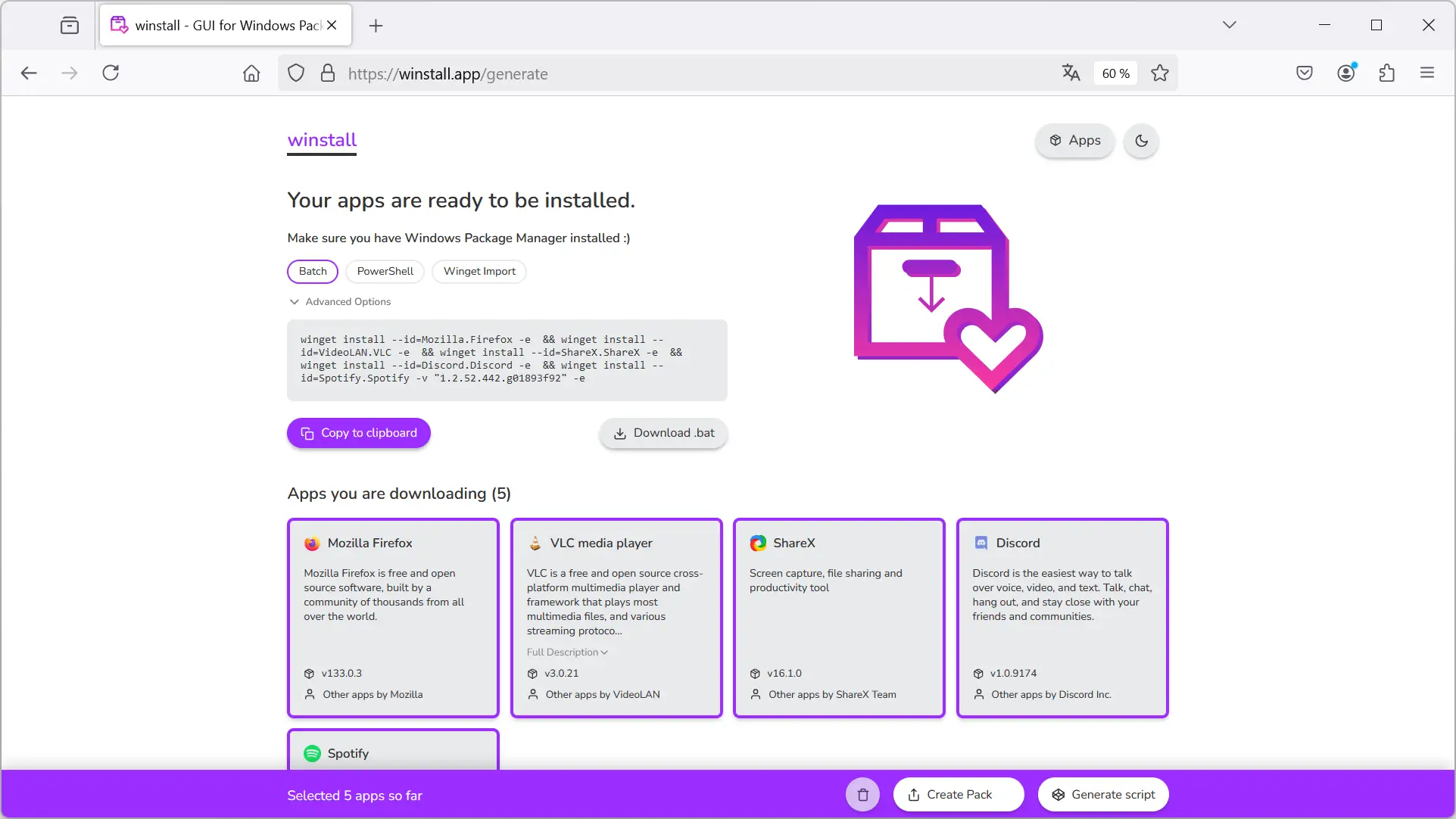 Installer des logiciels par lots avec Winstall