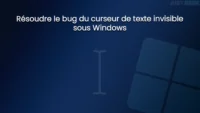 Résoudre le bug de curseur invisible ou blanc sous Windows
