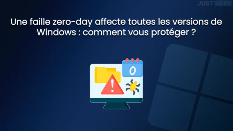 Une faille zero-day affecte toutes les versions de Windows : comment s'en protéger ?