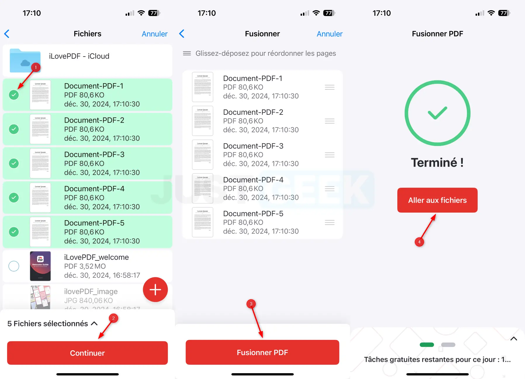 fusionner pdf sur android ios ilovepdf etape 3.webp