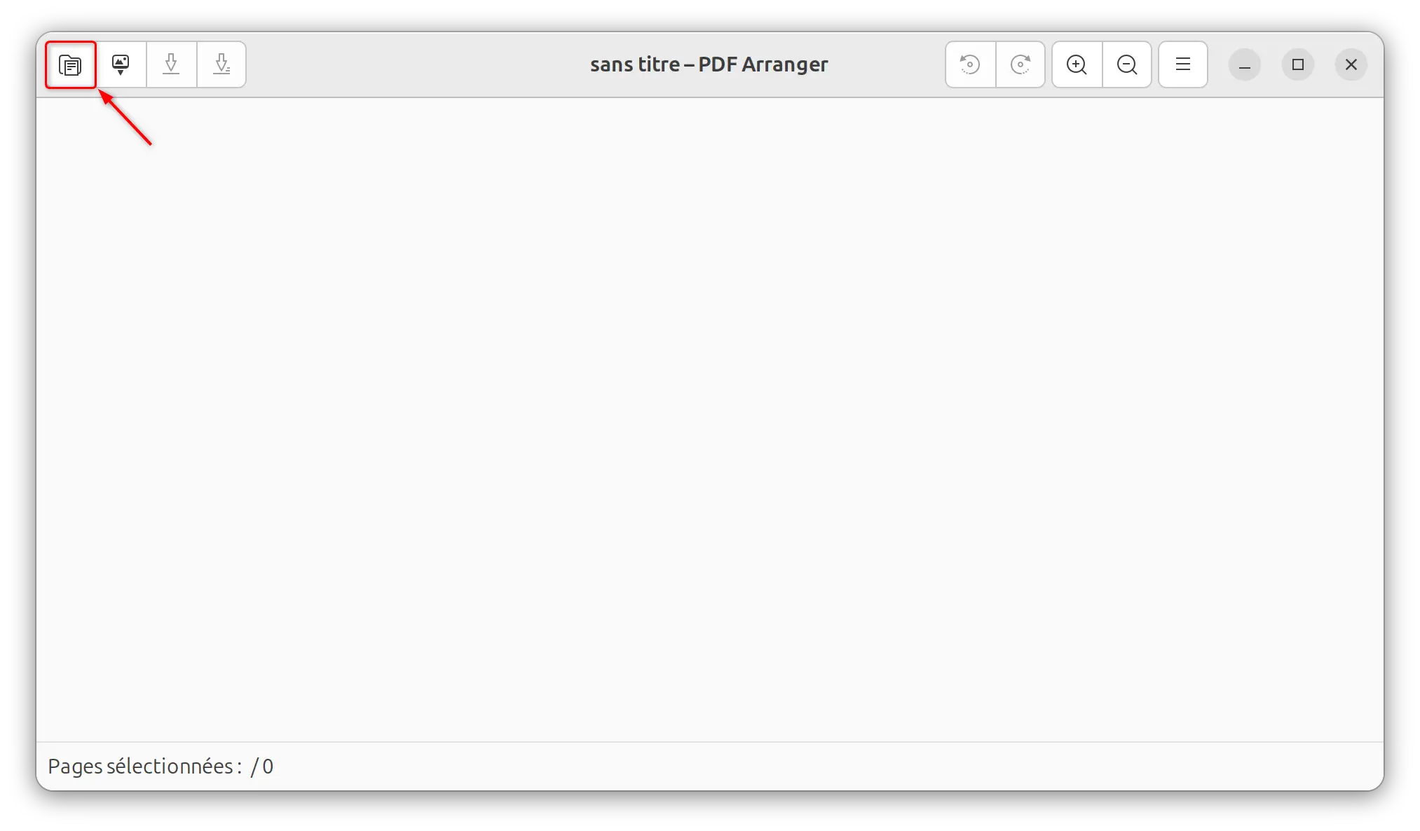 fusionner pdf sur linux pdf arranger etape 1.webp