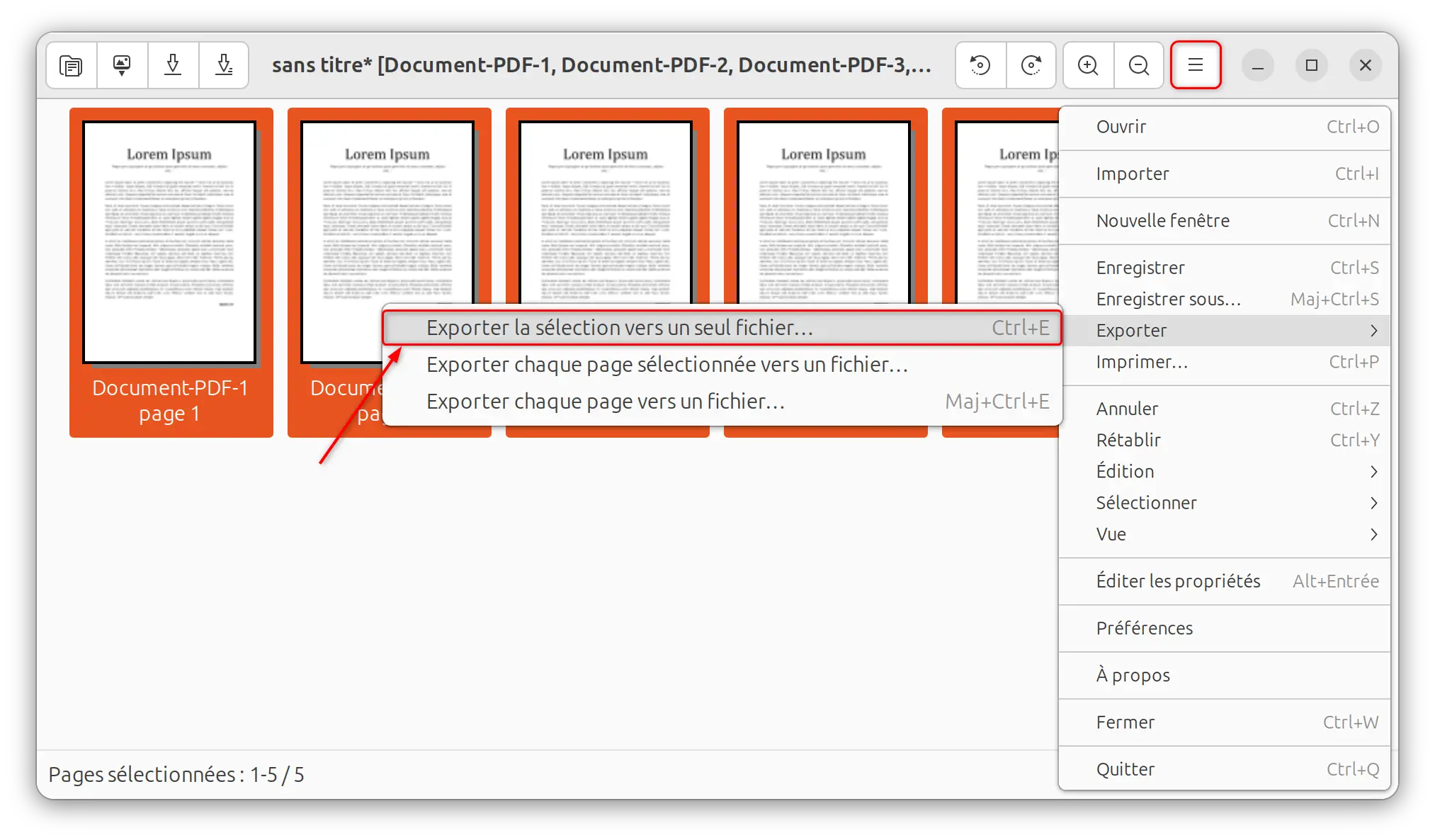 Fusionner des fichiers PDF sous Linux avec PDF Arranger