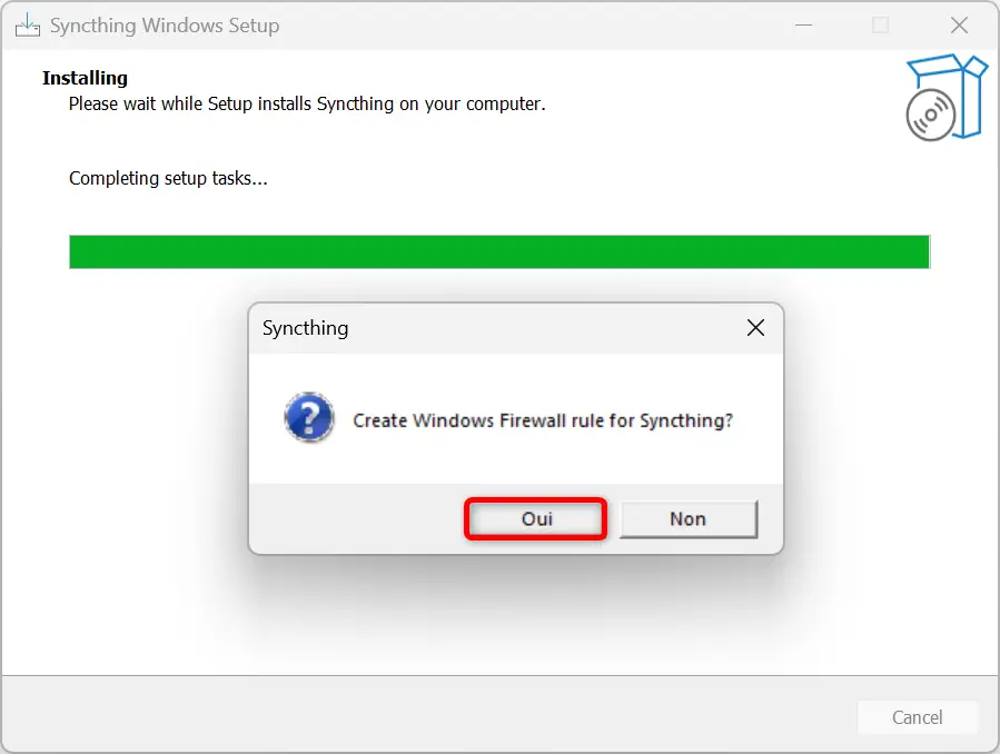 Autoriser la synchronisation dans le pare-feu Windows