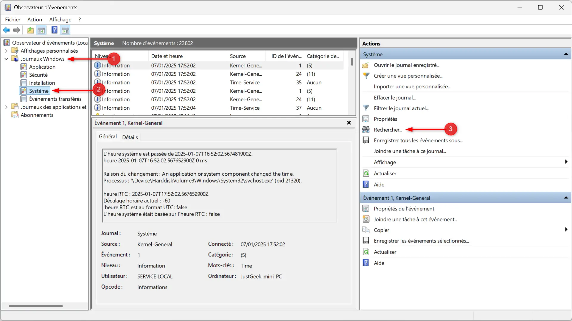 Rechercher les résultats des tests de diagnostic de la mémoire Windows