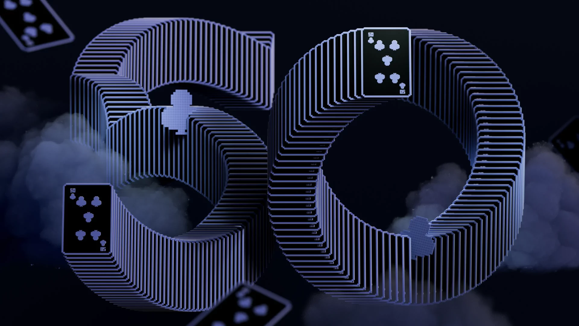 Microsoft 50th Solitaire Dark 4k
