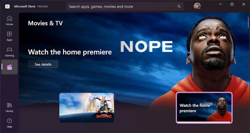 Films et télévision de Microsoft Store