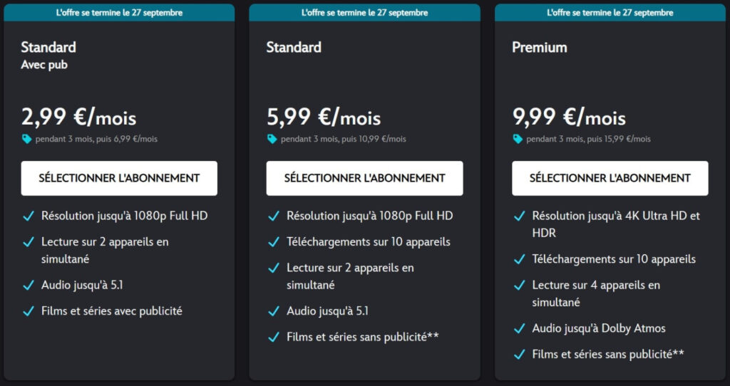 Disney plus augmenté le prix septembre 2025