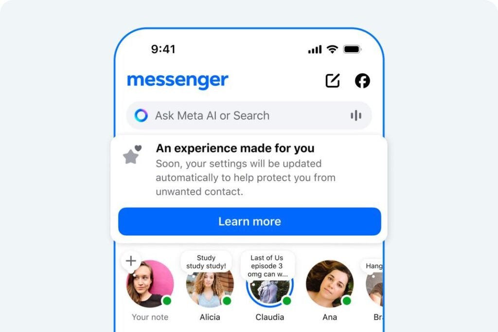 Comptes adolescents messager