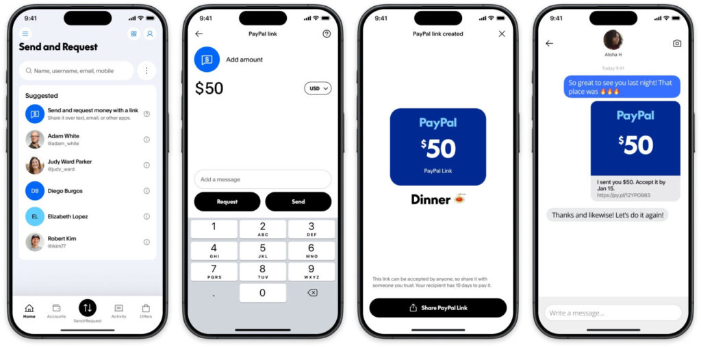 Liens paypal