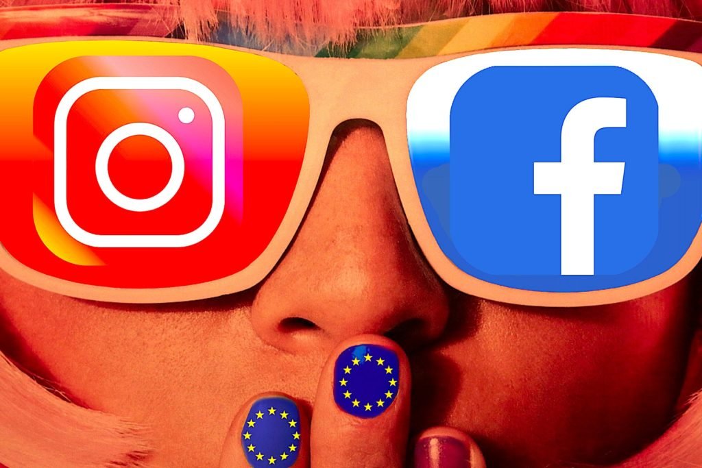 Logos Facebook Instagram Europe