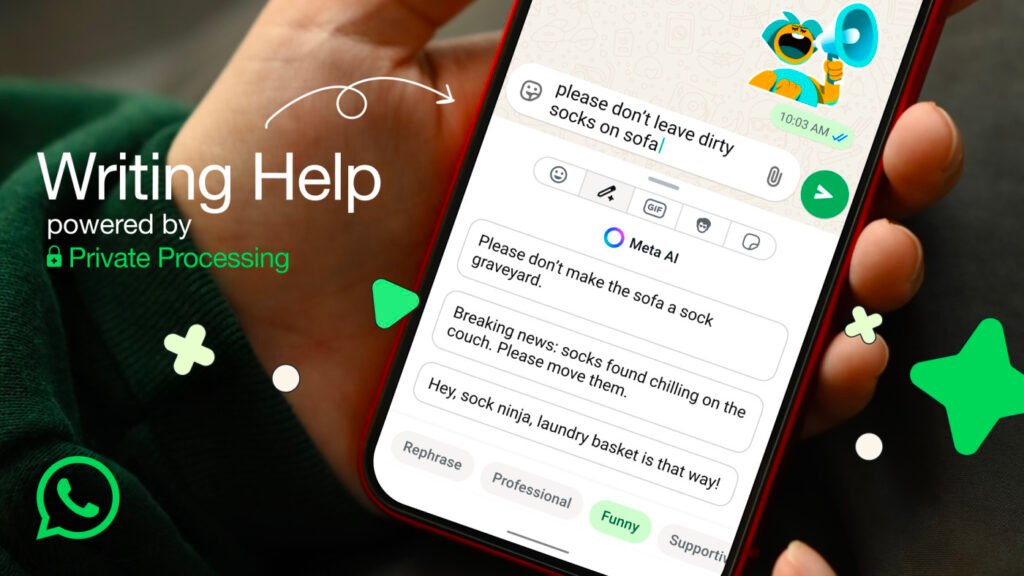 Fonction WhatsApp ia messages de reformulation