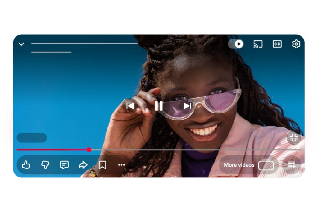 YouTube Nouvelle interface de lecteur vidéo mobile 2025