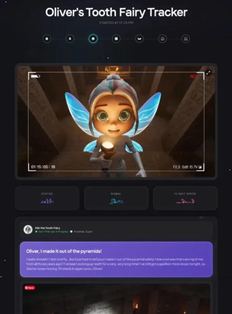 Site interactif de La Fée Des Dents 