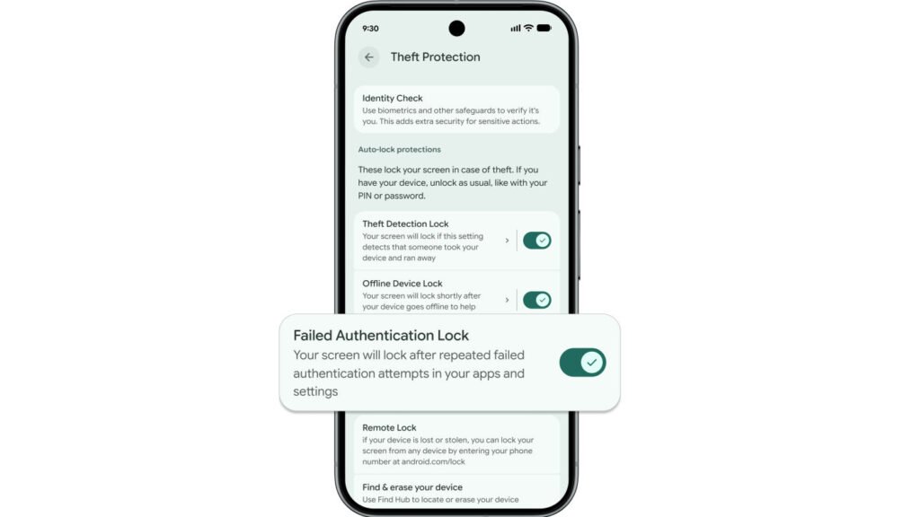 Verrouillage Android en cas d'échec de l'authentification