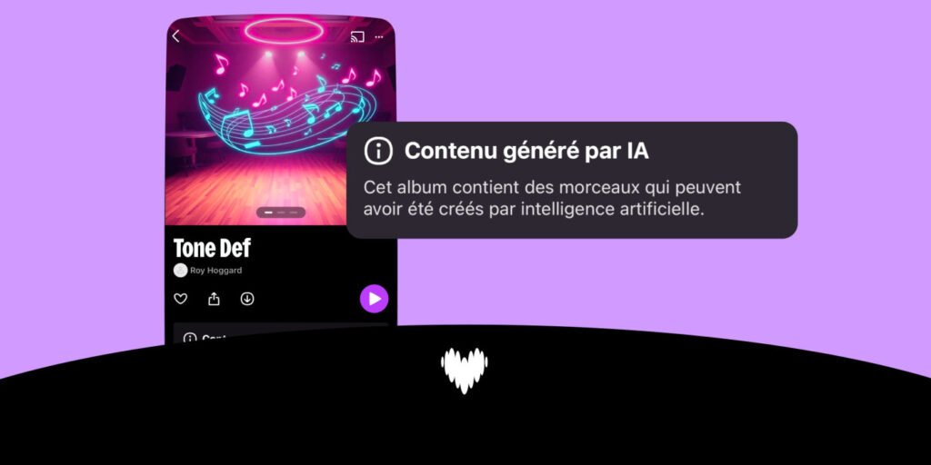 Musique Deezer générée par l’IA de l’intelligence artificielle
