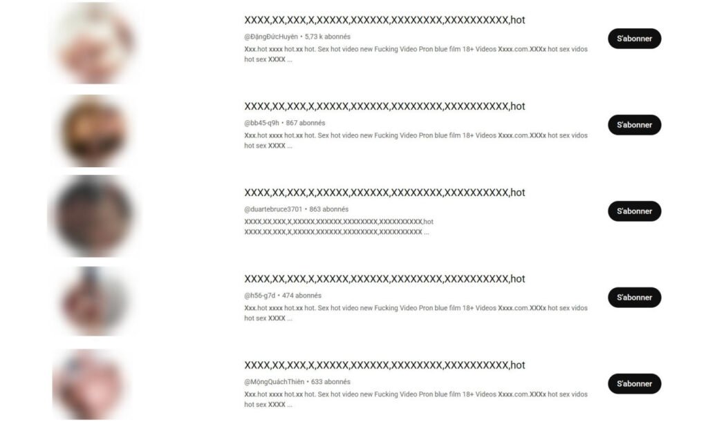 Images porno YouTube non censurées