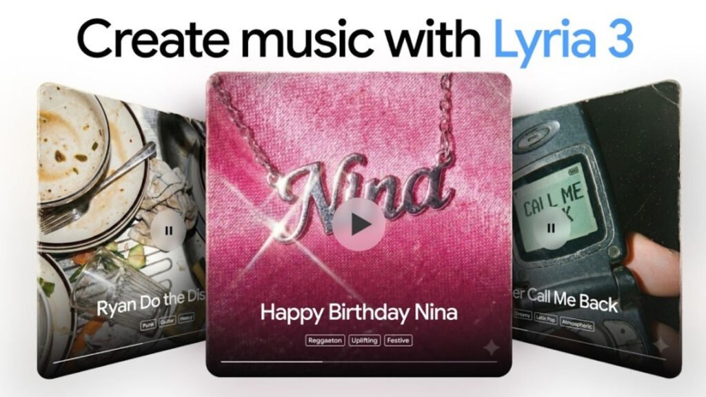 Gemini Lyria 3 Générer de la musique par l'IA