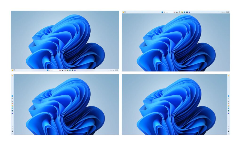 Haut et dimensions de la barre des tâches Windows 11