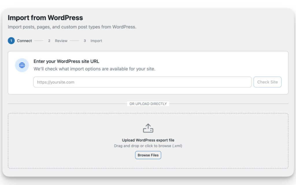 Plugin d'exportation EmDash