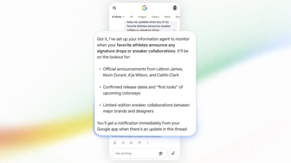 Agent IA du moteur de recherche Google