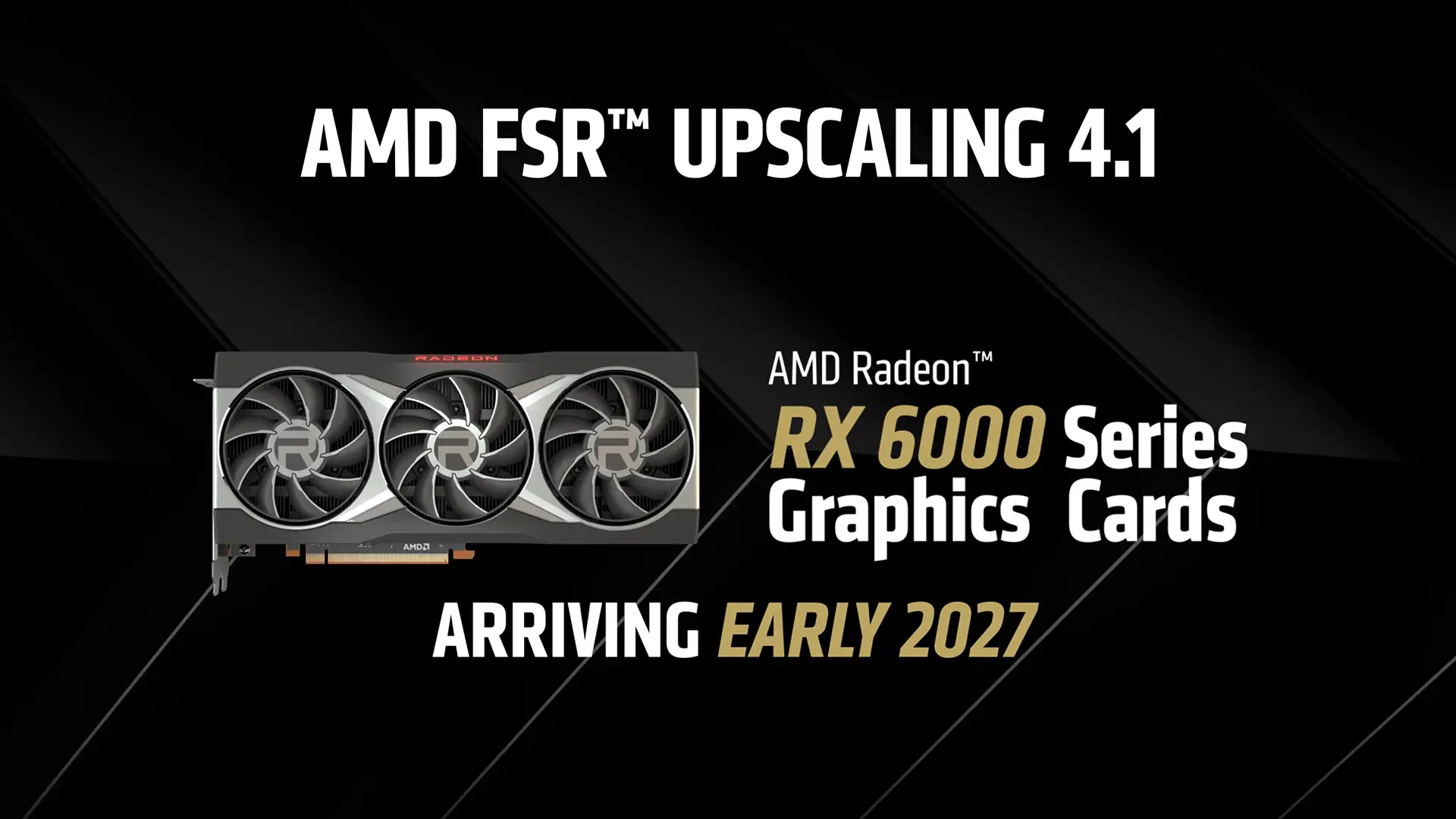 AMD FSR Upscaling 4.1 arrivera début 2027 sur les Radeon RX 6000 Series
