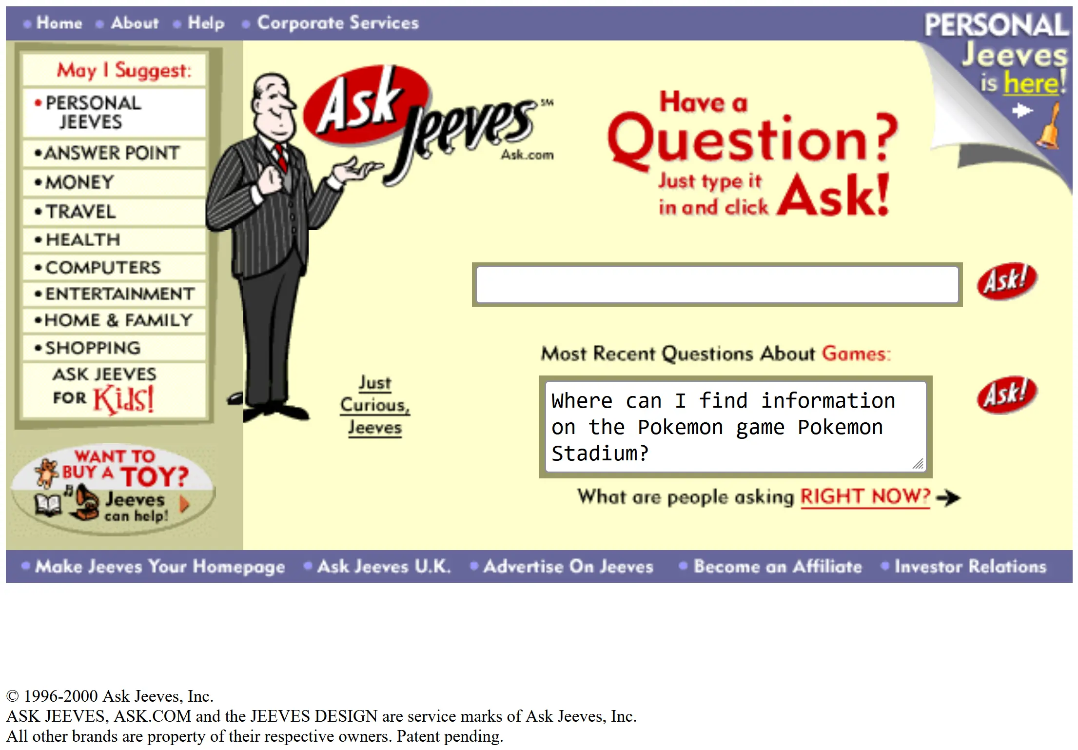 ask jeeves interface annees 2000.webp
