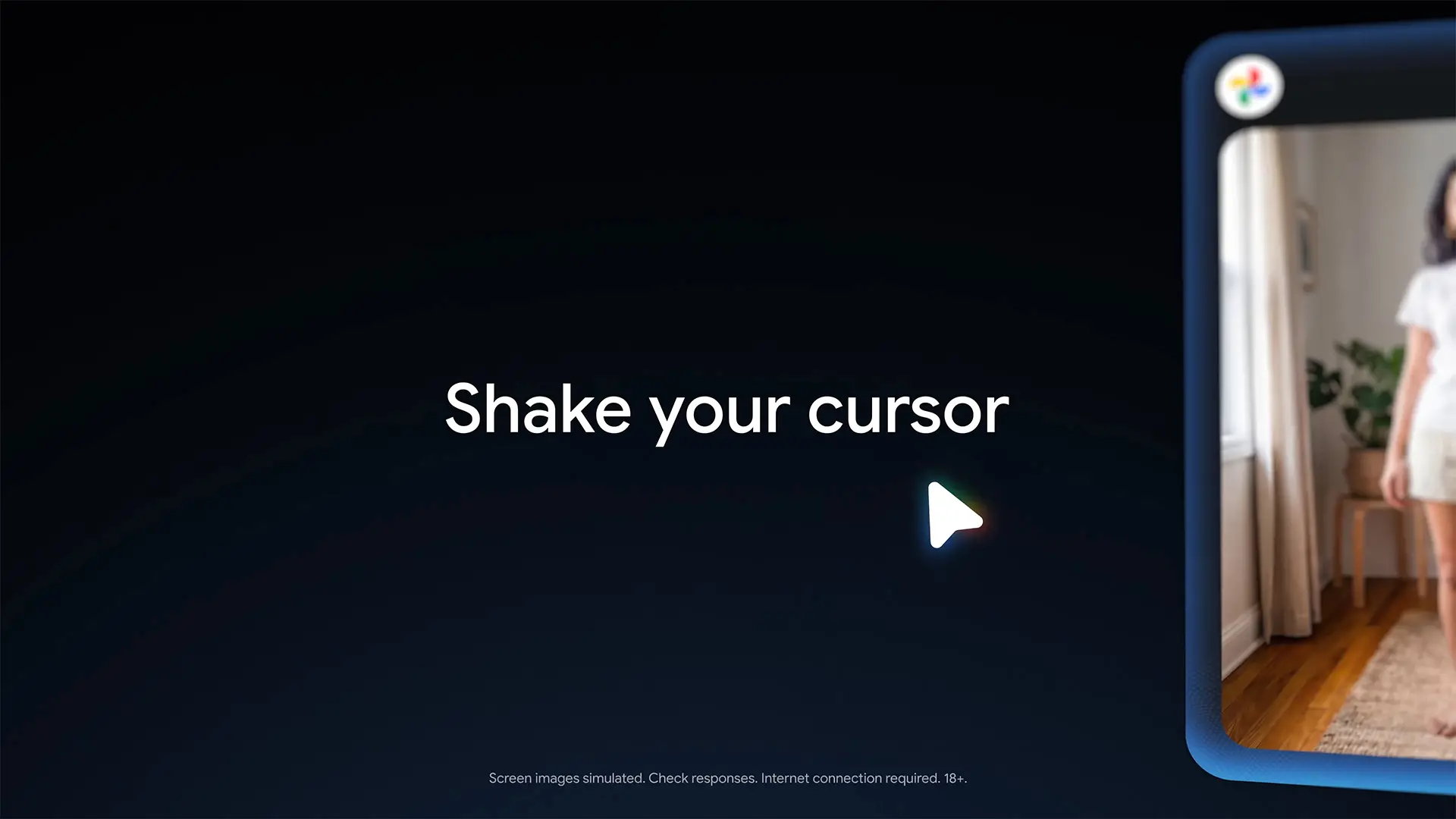 Démonstration du Magic Pointer sur Googlebook, qui active Gemini en déplaçant le curseur sur l'écran