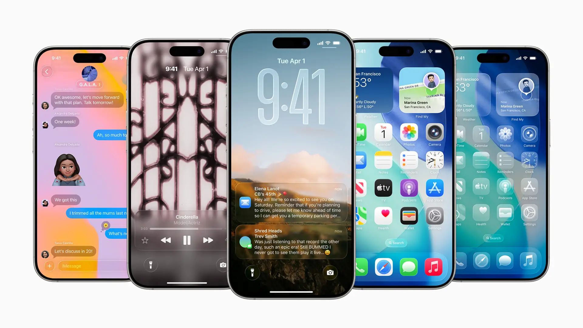 iOS 26 introduit un nouveau design Liquid Glass avec un écran de verrouillage repensé, des messages améliorés et des effets de transparence