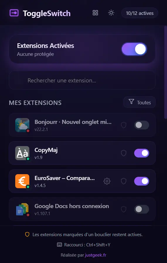 toggleswitch interface principale extensions chrome.webp