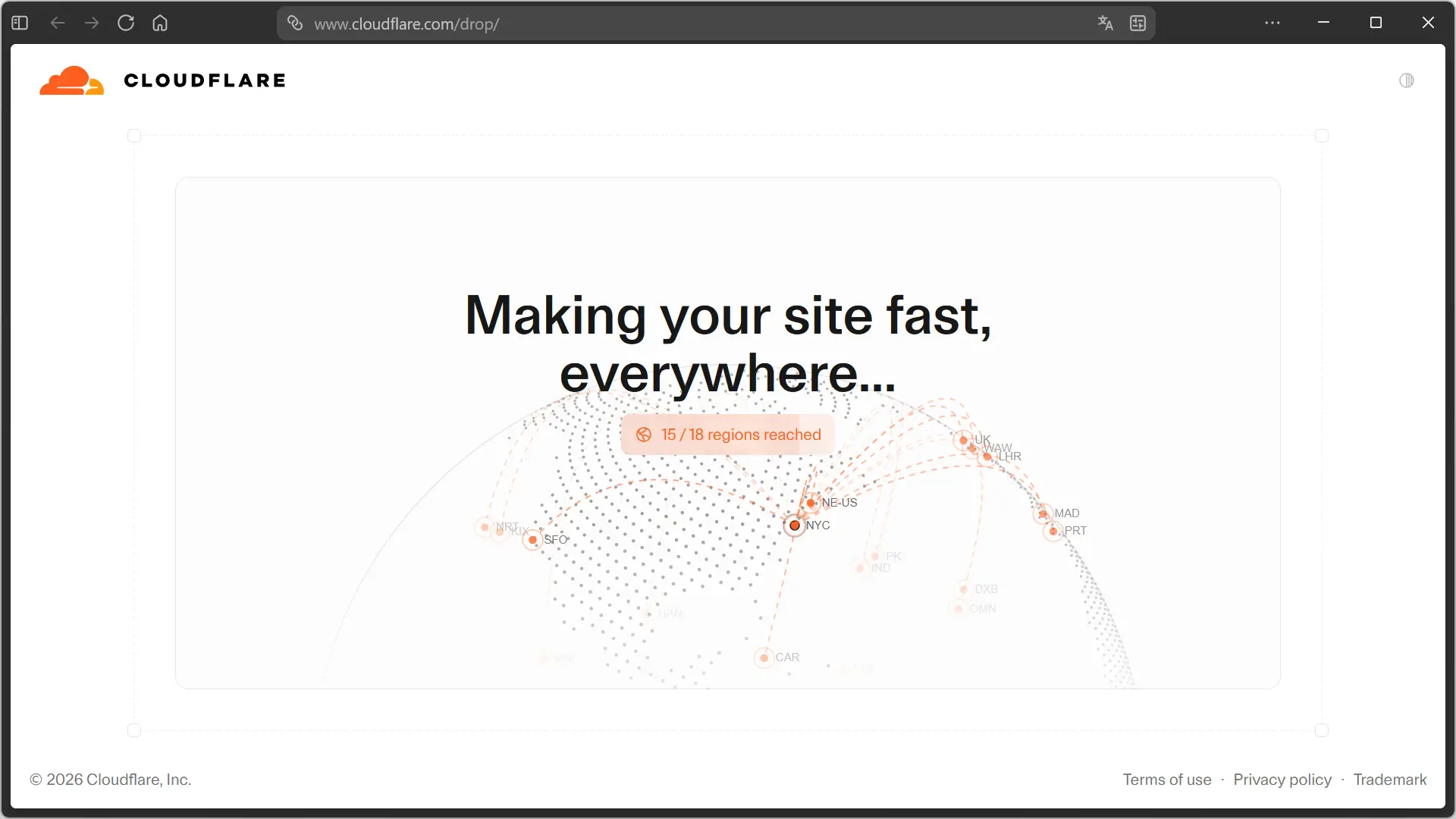 Déploiement de sites Web statiques en cours avec Cloudflare Drop
