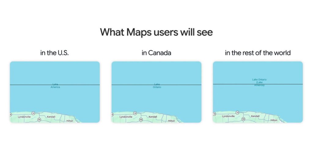 Google Maps Lac Ontario Amérique