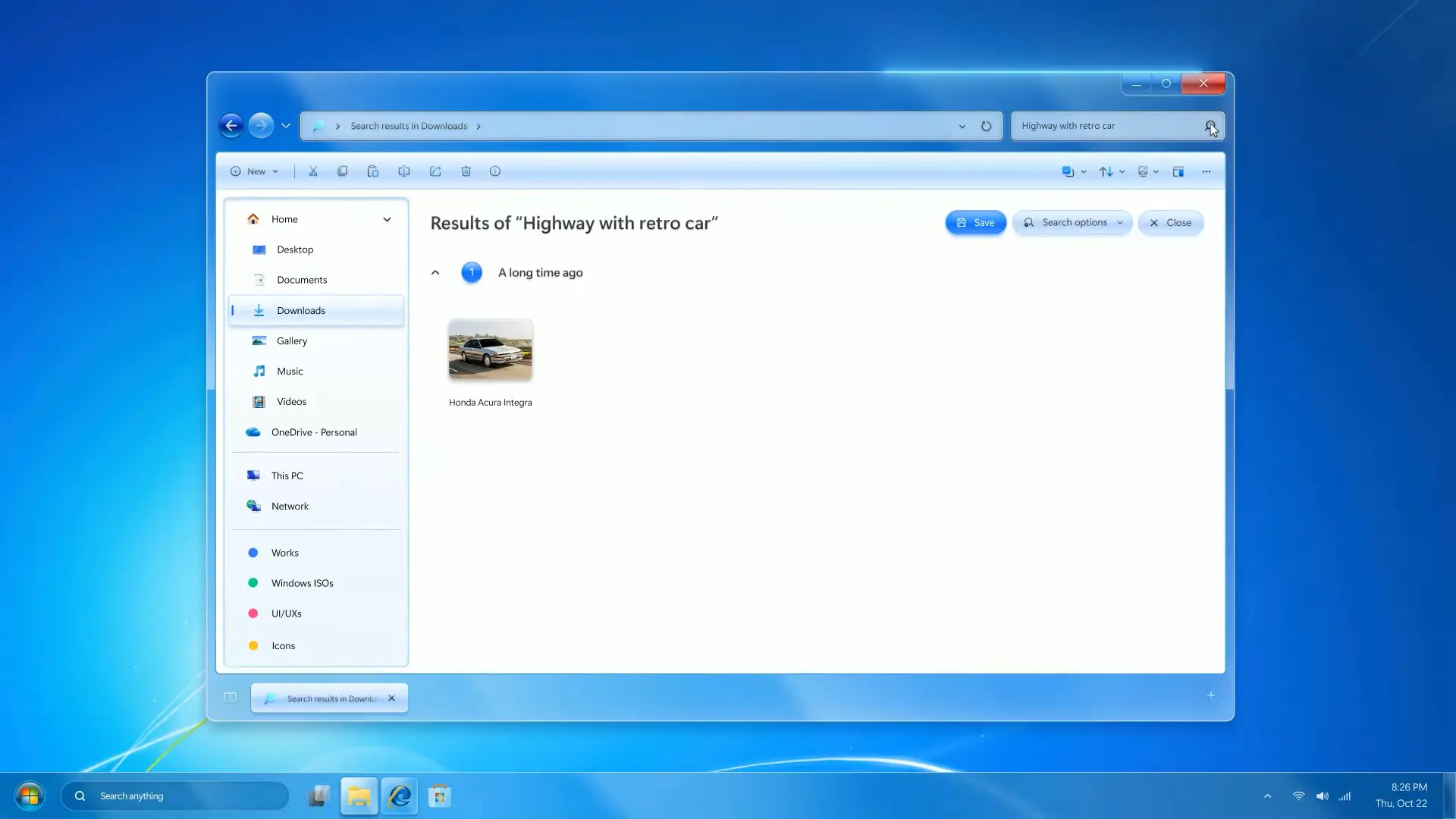 AR 4789 Windows 7 Remastered Concept File Explorer Résultat de la recherche AI