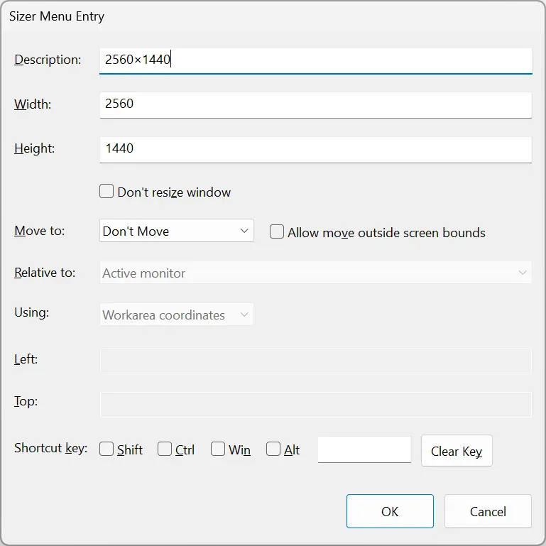 Création d'une dimension personnalisée dans le logiciel Sizer