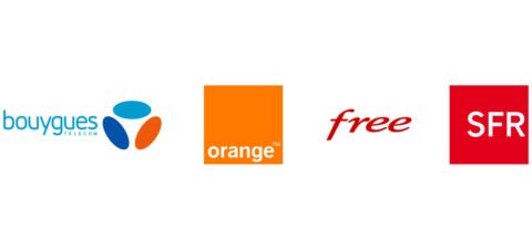 Bouygues Telecom Orange Free SFR Logos.jpg
