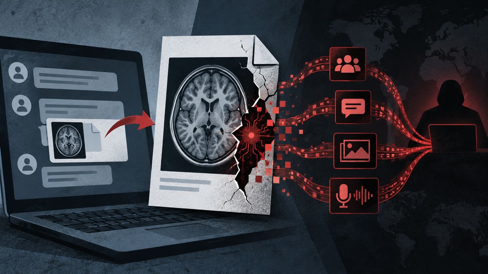 Un faux résultat d’IRM ouvre la voie au vol de messages, de captures d’écran et d’audio