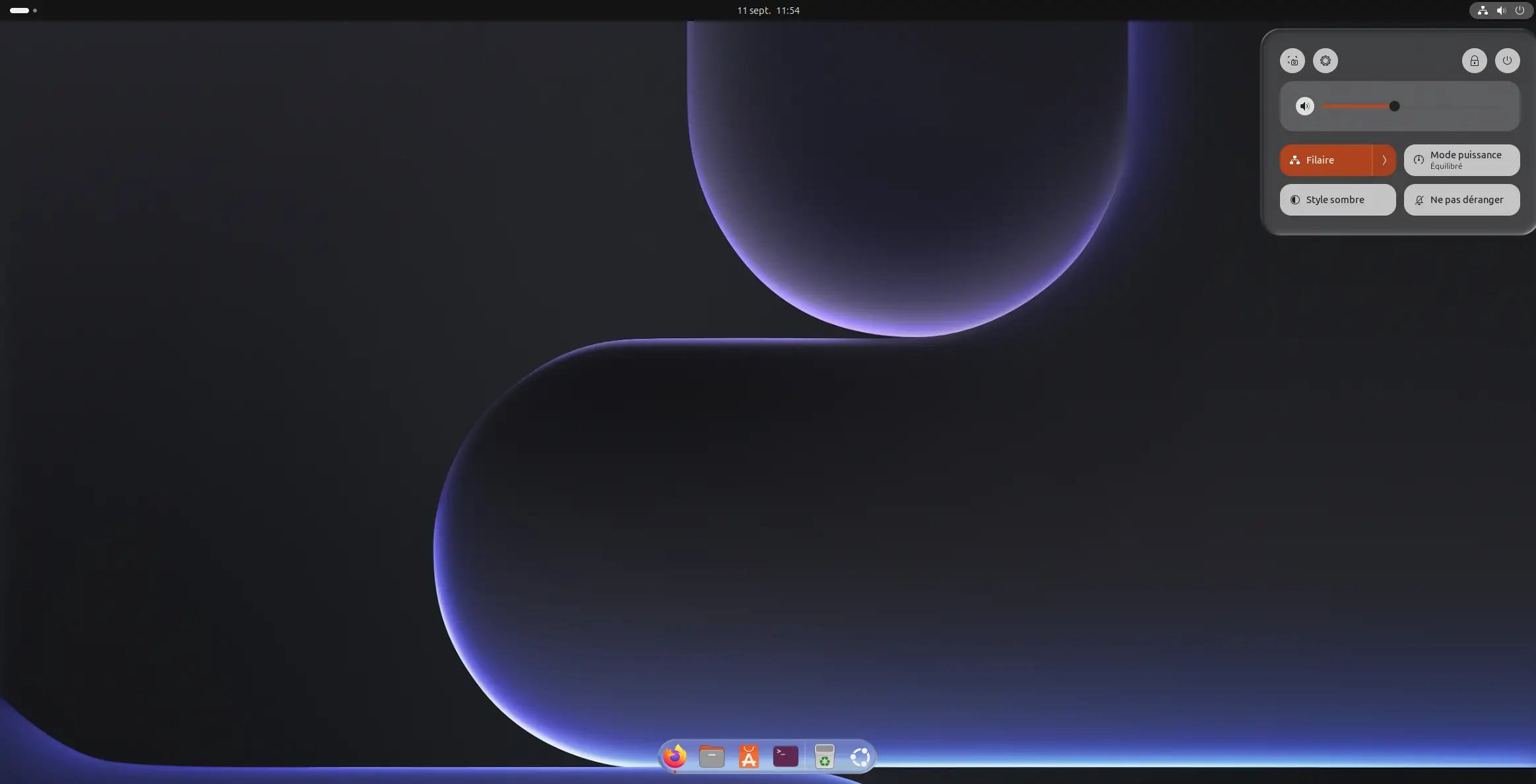 Modifications rapides de GNOME avec effet de verre liquide sur Ubuntu