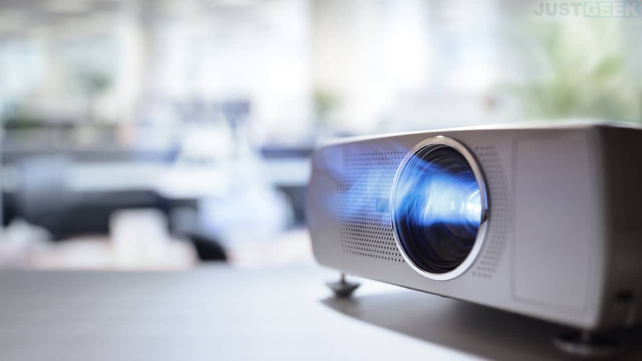 videoprojecteur blanc illustration