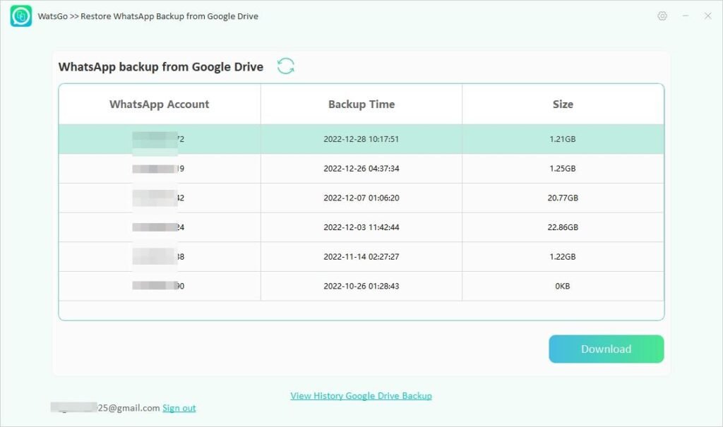 Watsgo Backup Google Drives List