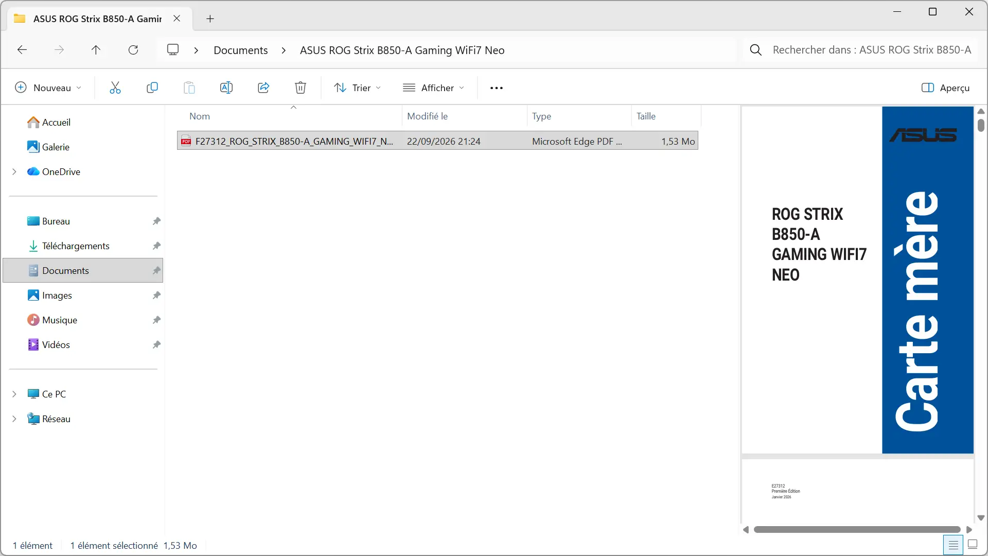 Preview a PDF file in the Preview pane of Windows 11 File Explorer