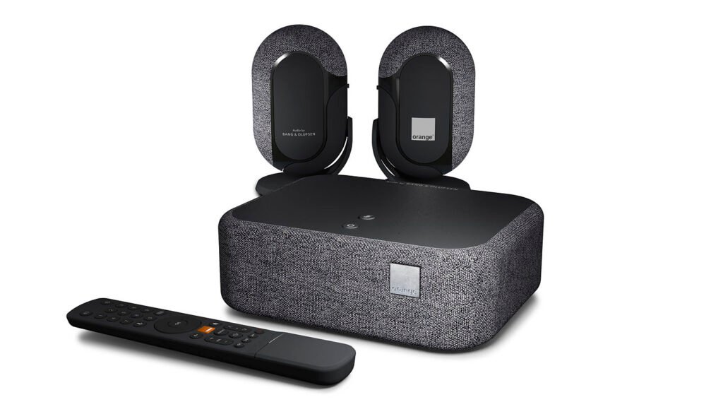 Orange Home Theater Decoder Speakers