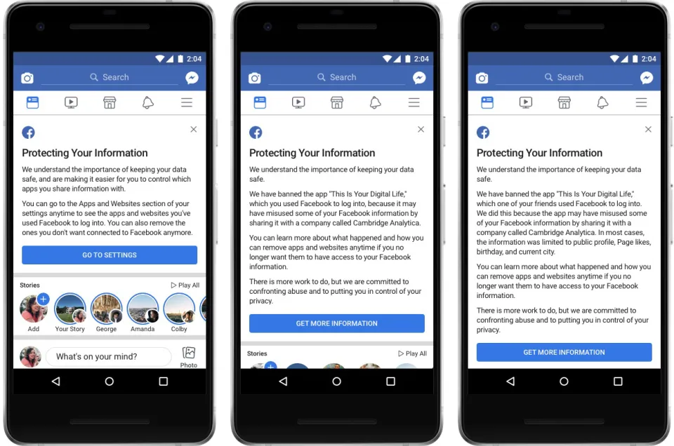 Configuration de l'application Facebook Messages