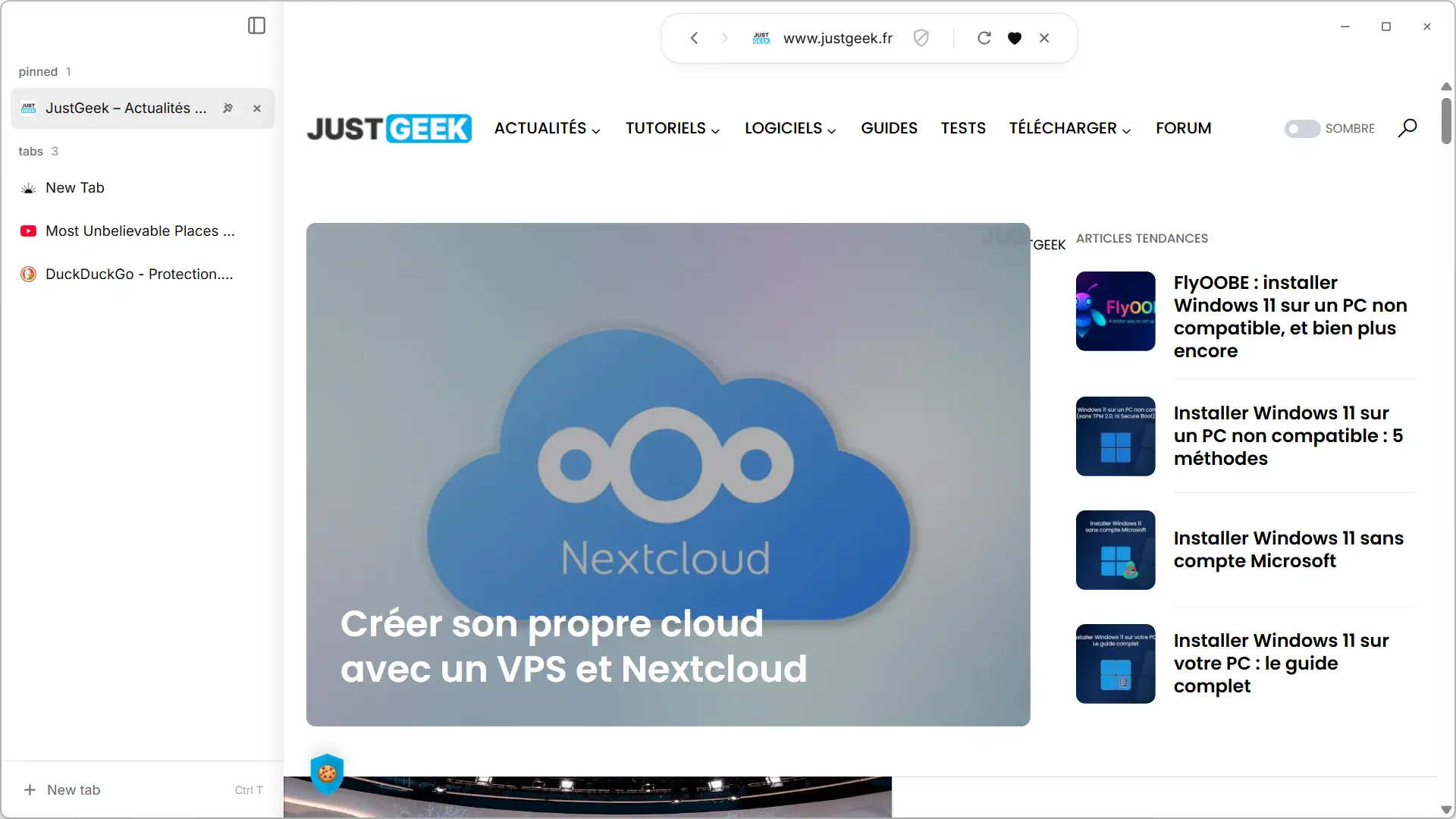 White with vertical tabs displayed in a sidebar