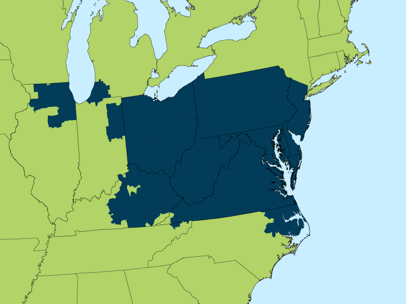 Current territory served