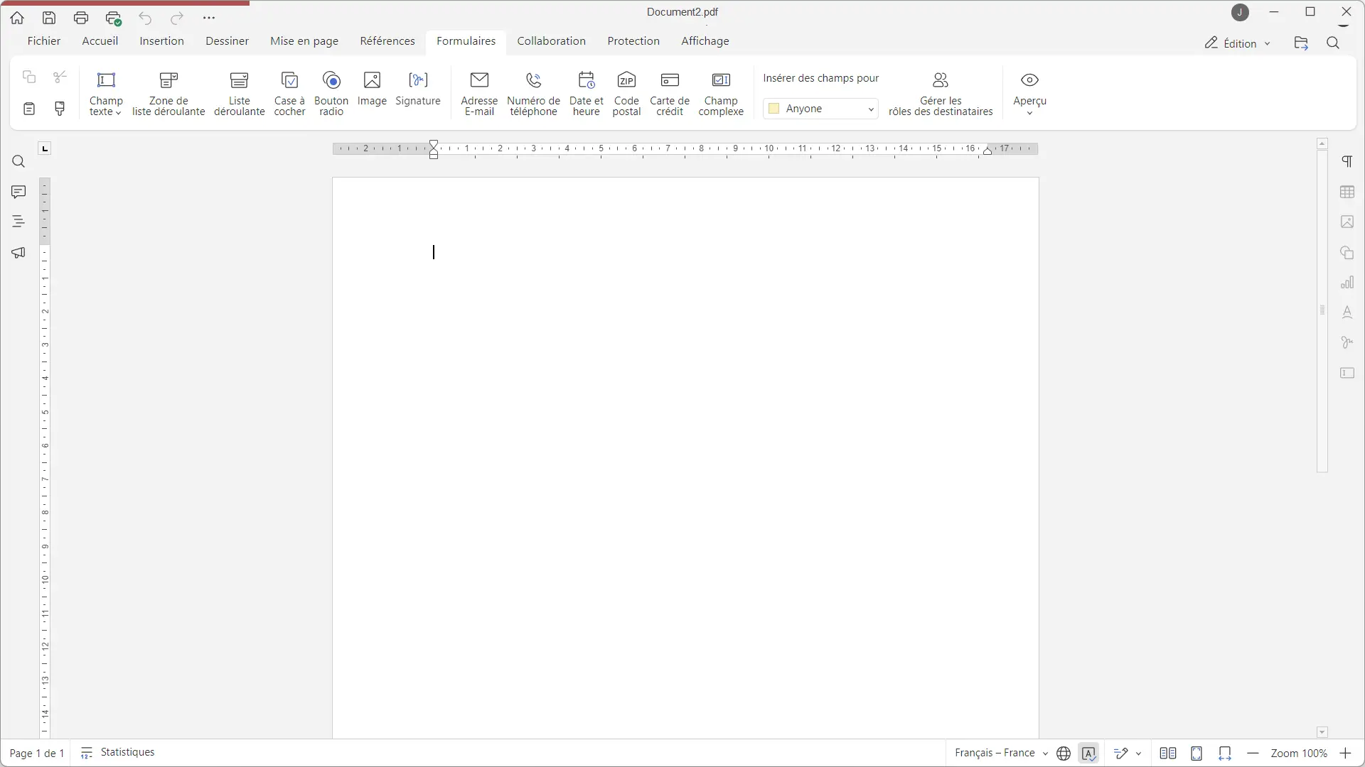 Euro-Office presentation software interface with blank slides and slideshow creation tools