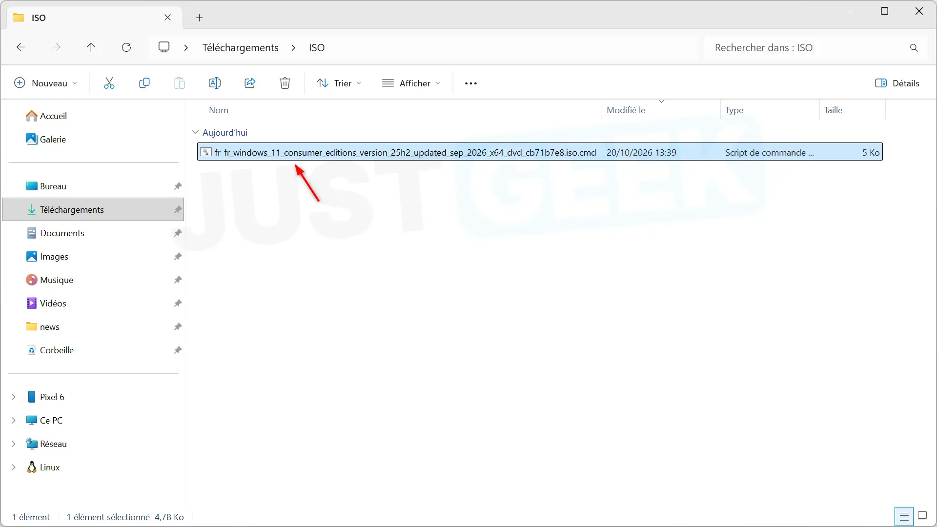 CMD script file downloaded from rg-adguard to recover Windows 11 ISO