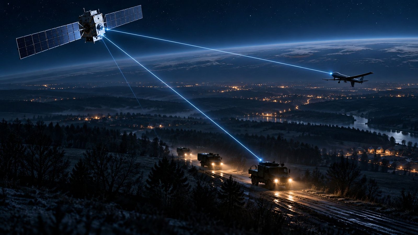 Satellite links to mobile equipment in Ukraine